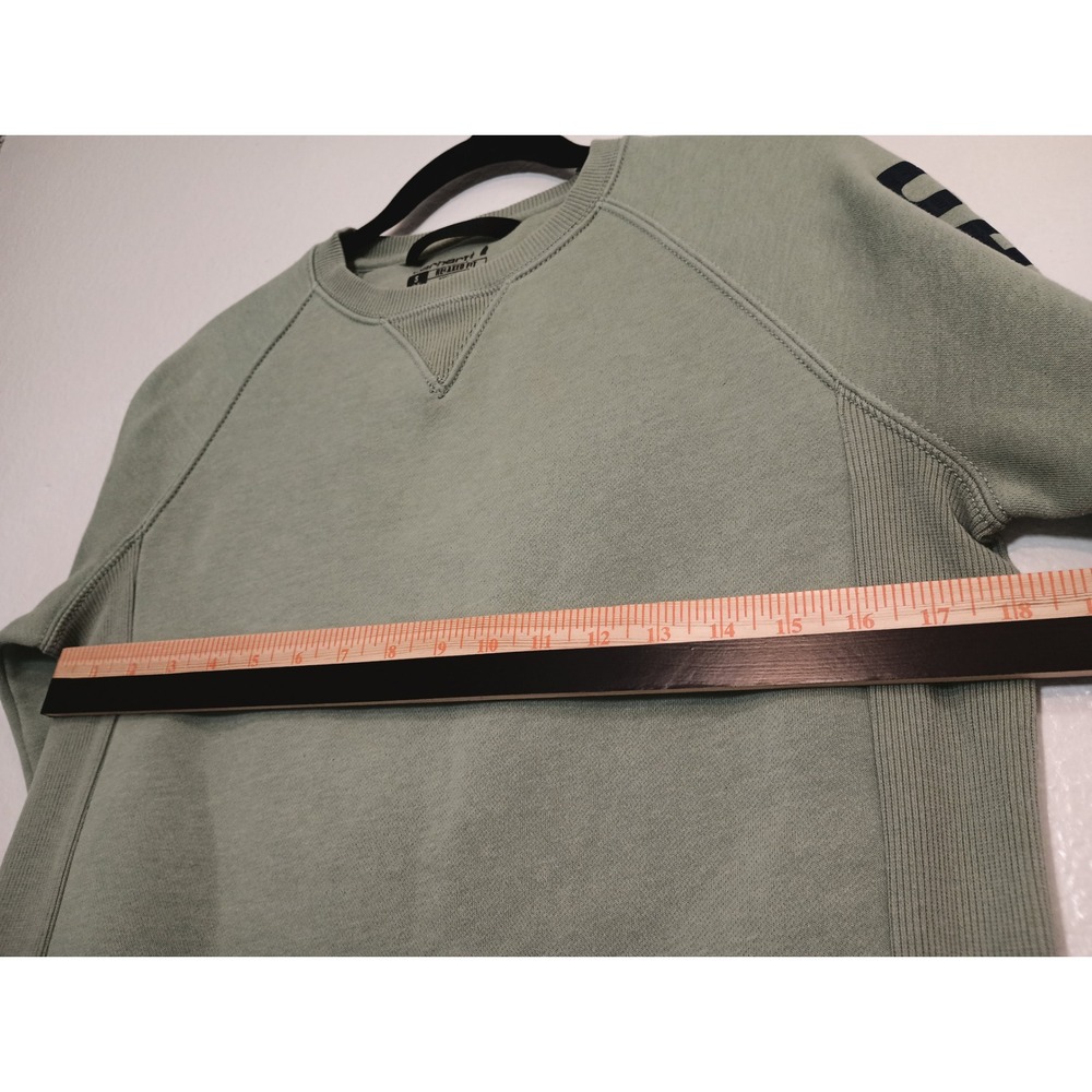 Carhartt Womens Relaxed Fit Sage Green Graphic Sleeve Sweatshirt Small S 4-6 - Picture 4 of 6